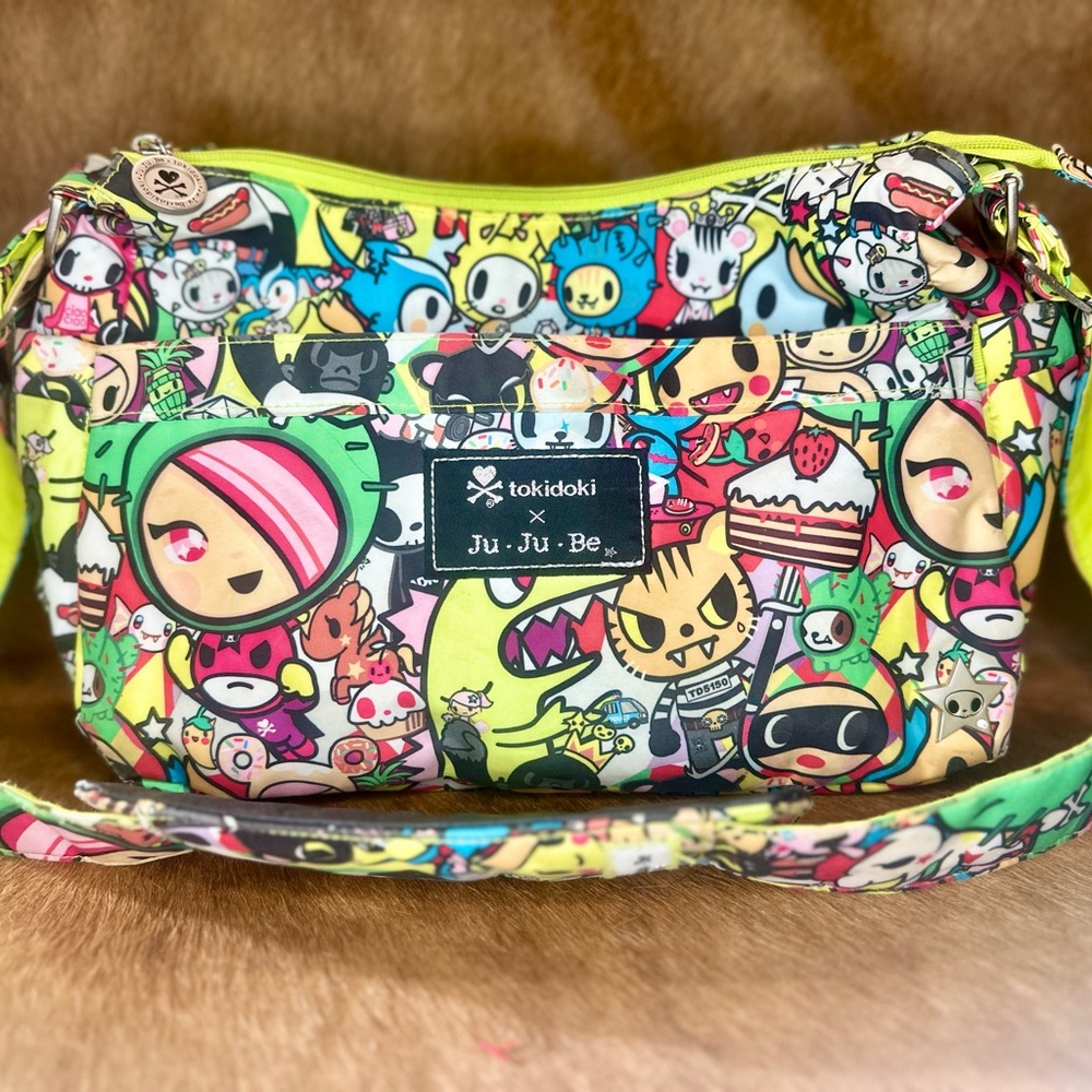 tokidoki Yellow and Green Baby Bag with Playful Design